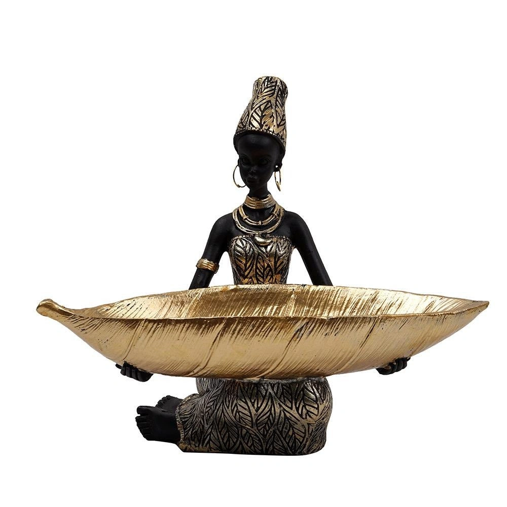 Afrikanische Fruchtplatte – Fabelhafte Resin-Dekoration im thailändischen Stil für Ihr Zuhause.